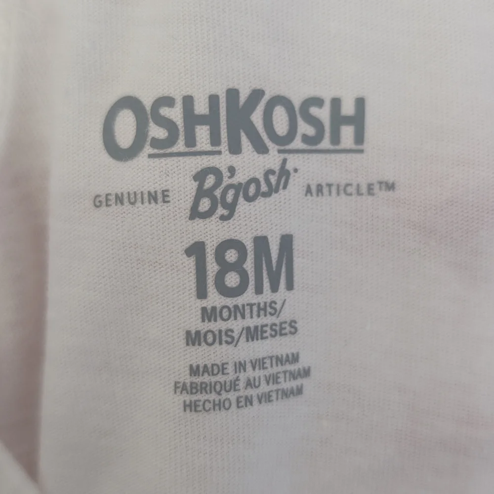 OshKosh B'gosh Orange and White Tank Top Set Size 18 Months